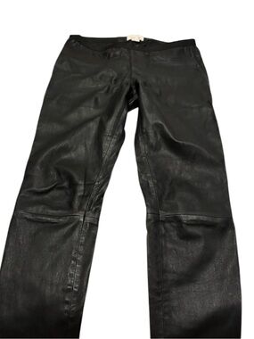 Helmut Lang Black Leather Pants
